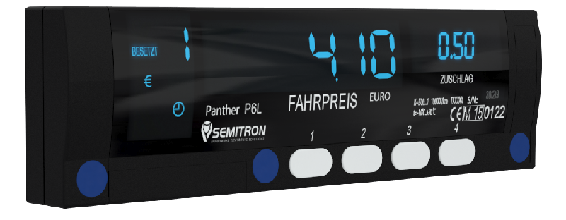 Taxameter Semitron P6L2 Taxameter der Marke Semitron GR für den Taxi / Mietwagen Betrieb.